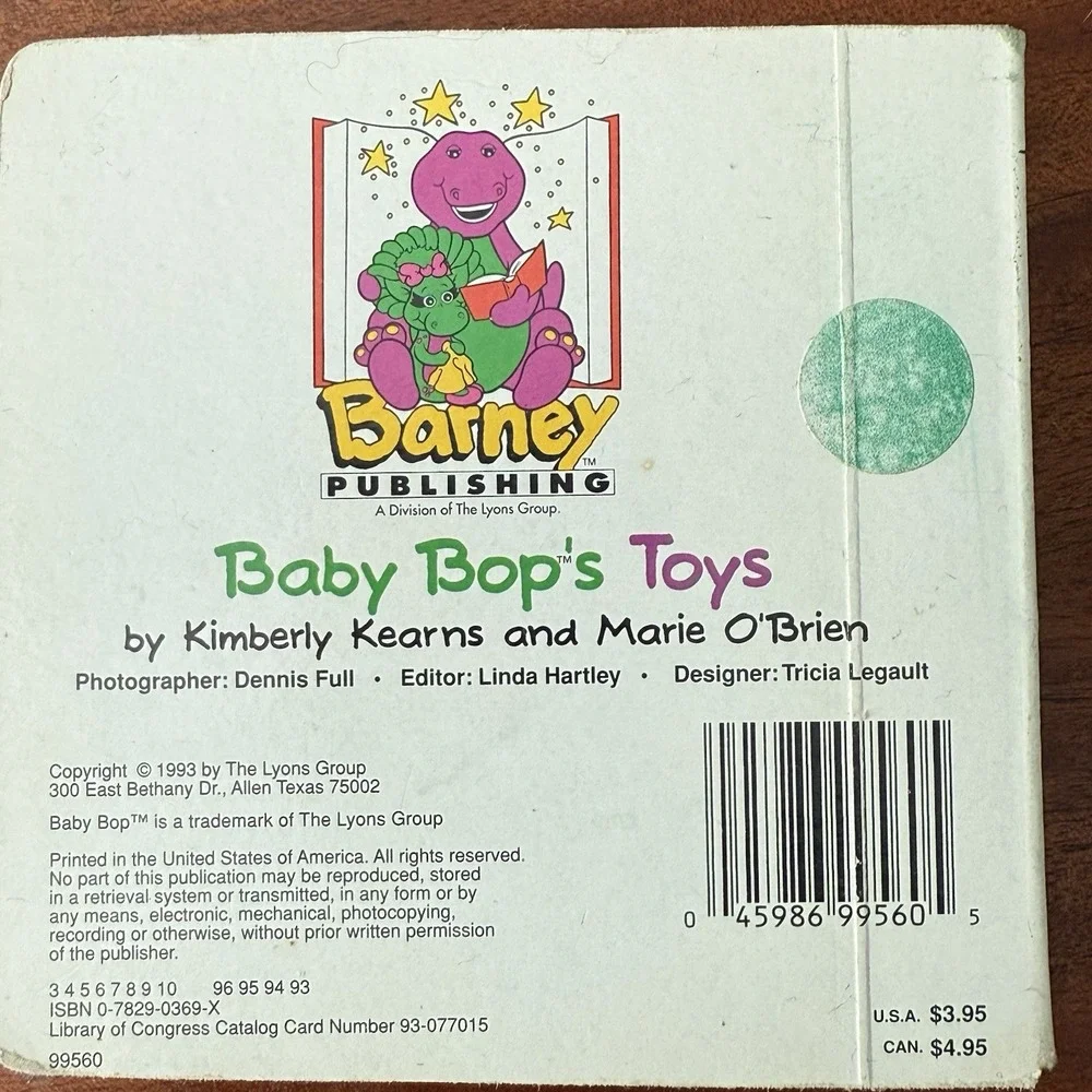 Lot of 3 Vintage Baby/Toddler Board Books – 1990s Y2K – Barney, Dora, Teletubbie